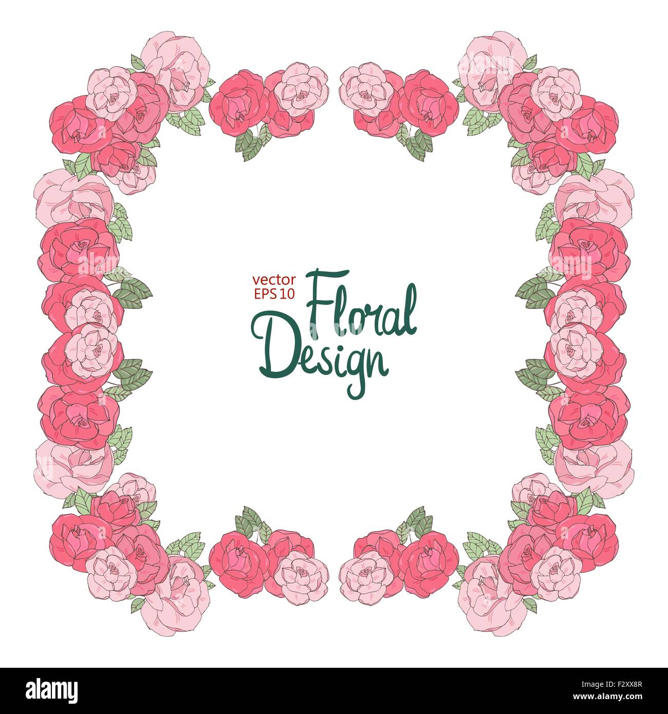 Vintage floral vector frame Stock Vector Image & Art - Alamy