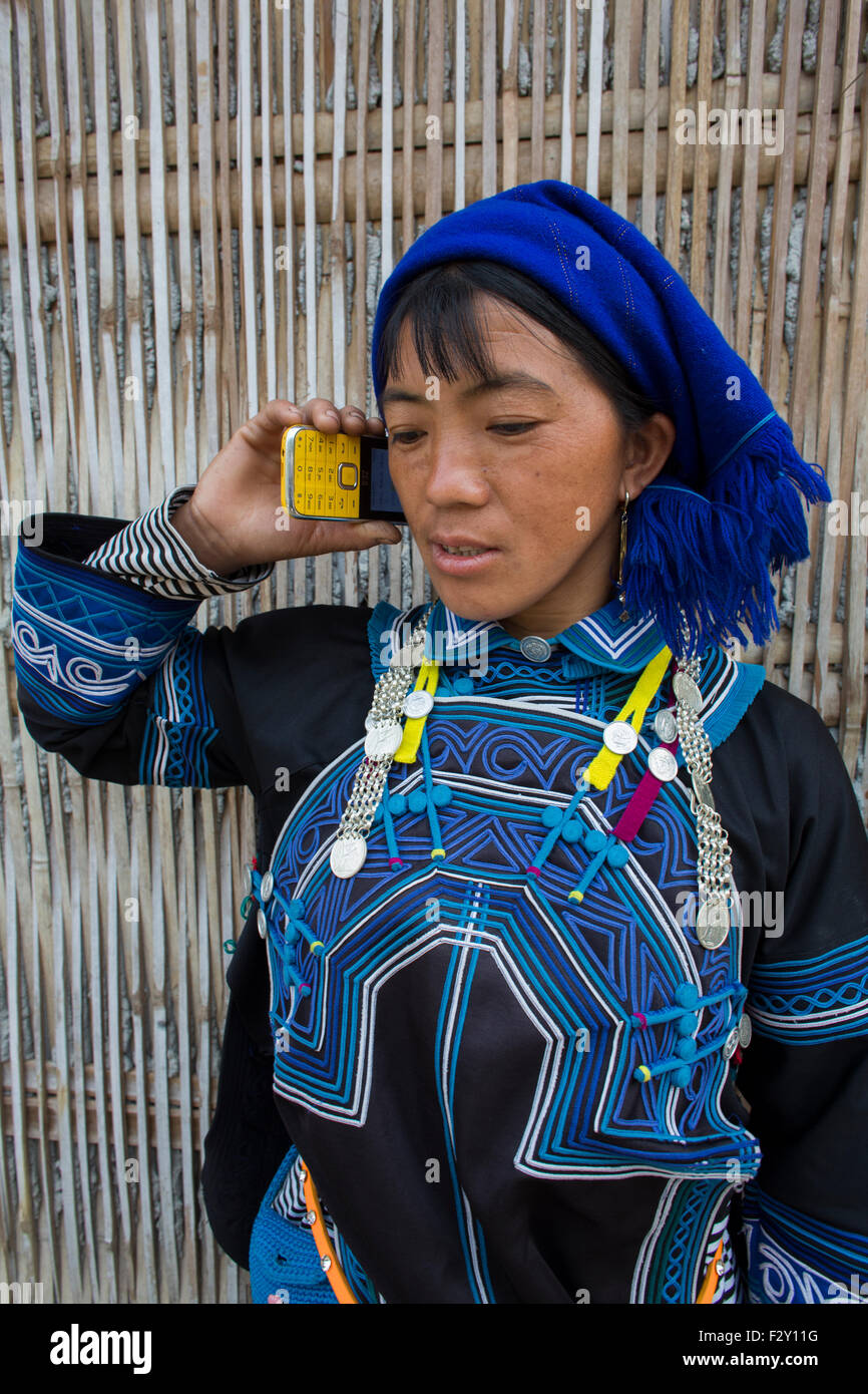 ethnic Hmong tribe in Northern Vietnam. Stock Photo