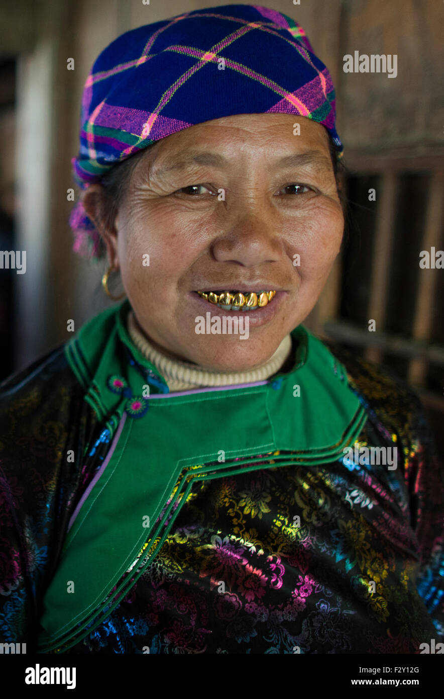 ethnic Hmong tribe in Northern Vietnam. Stock Photo