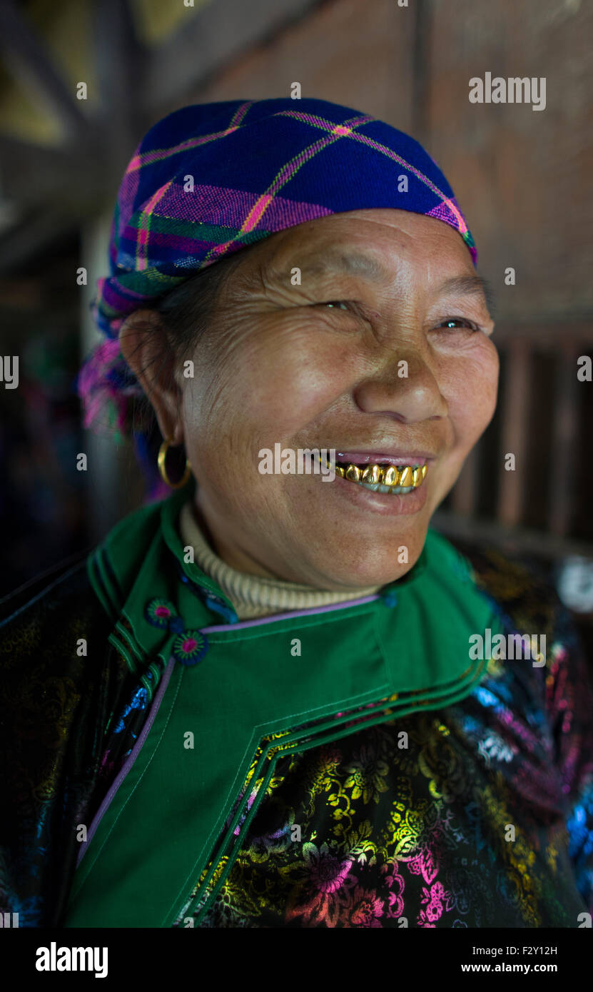 ethnic Hmong tribe in Northern Vietnam. Stock Photo