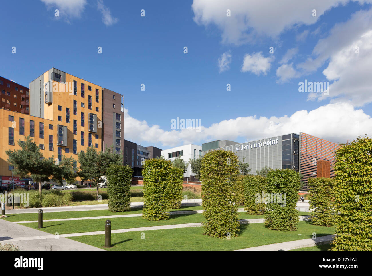 Eastside City Park and Millennium Point, Curzon St, Birmingham, West Midlands, England, UK Stock Photo