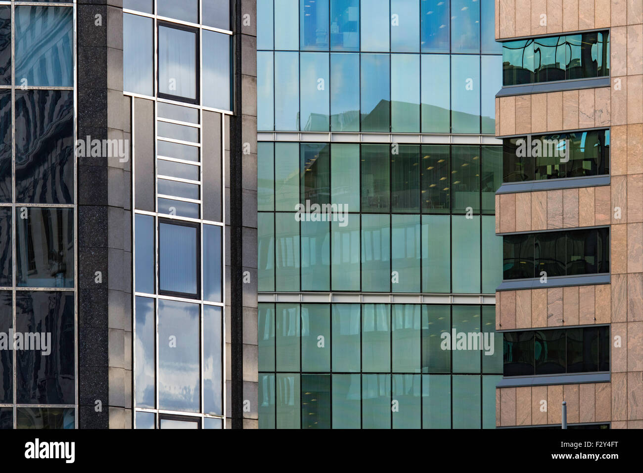 Birmingham city glass architecture, Birmingham, England, UK Stock Photo