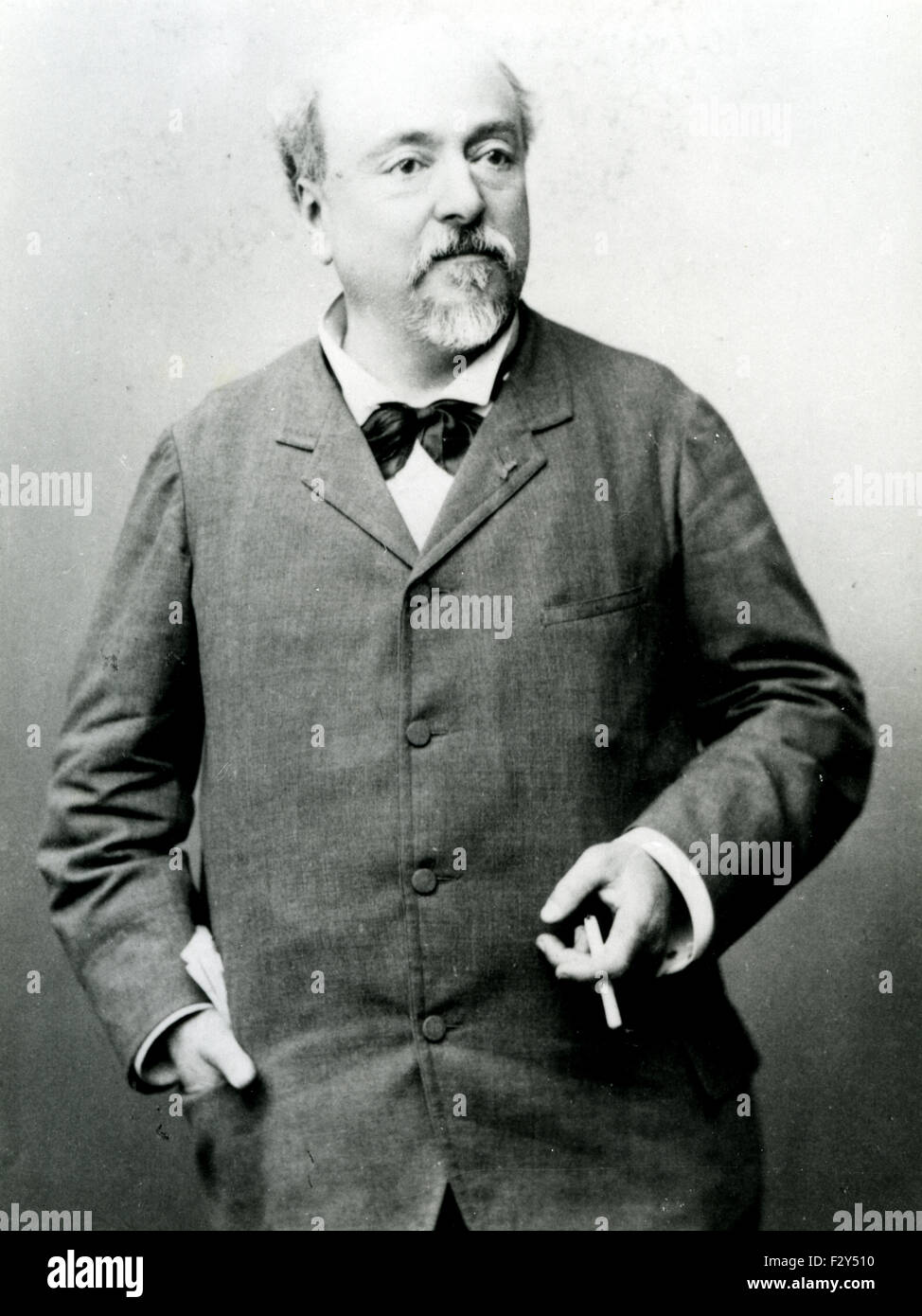 ALEXIS CHABRIER (1841-1894) French Romantic composer and pianist about 1890 Stock Photo