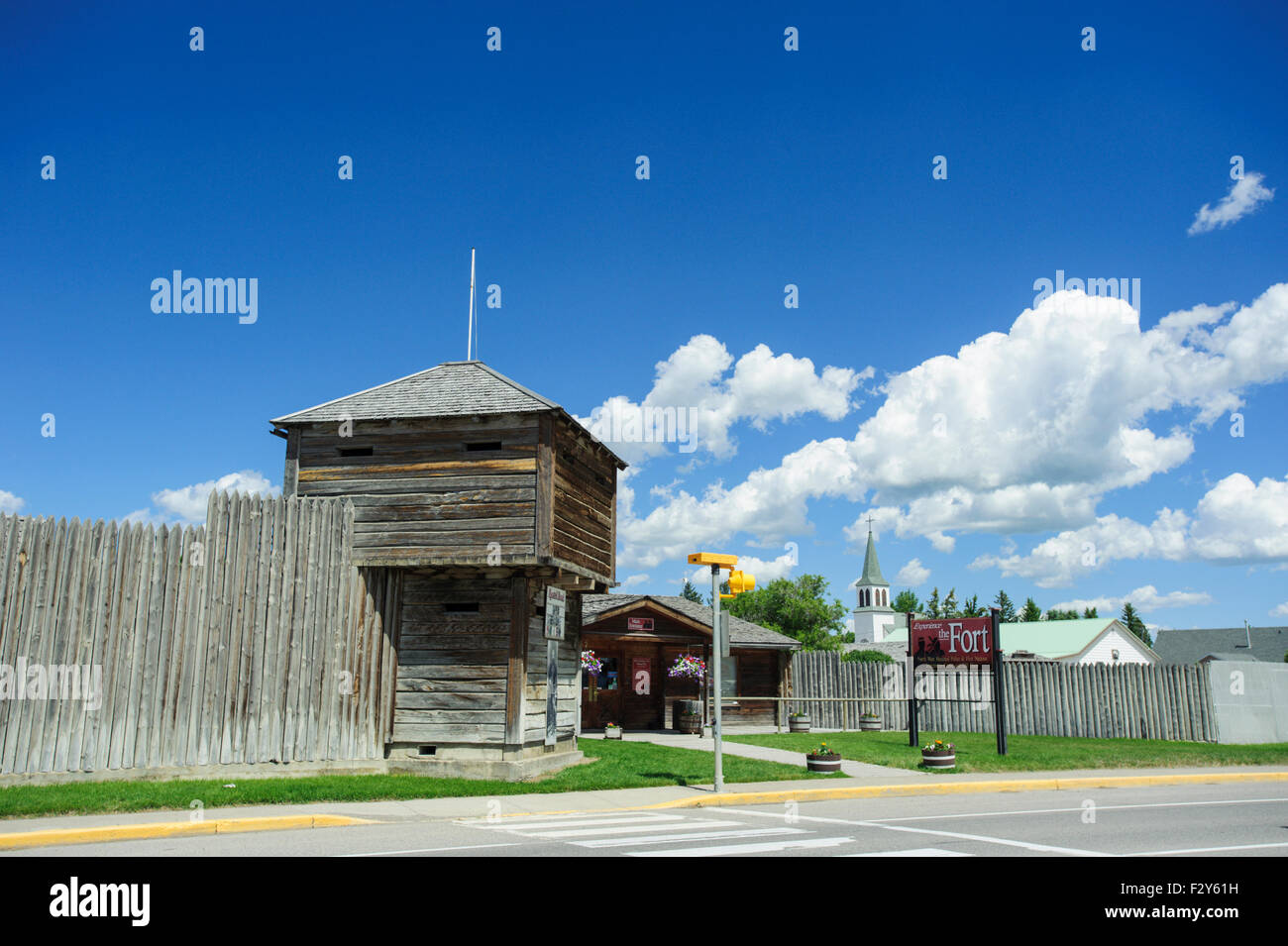 Fort Macleod Alberta Stock Photo Alamy