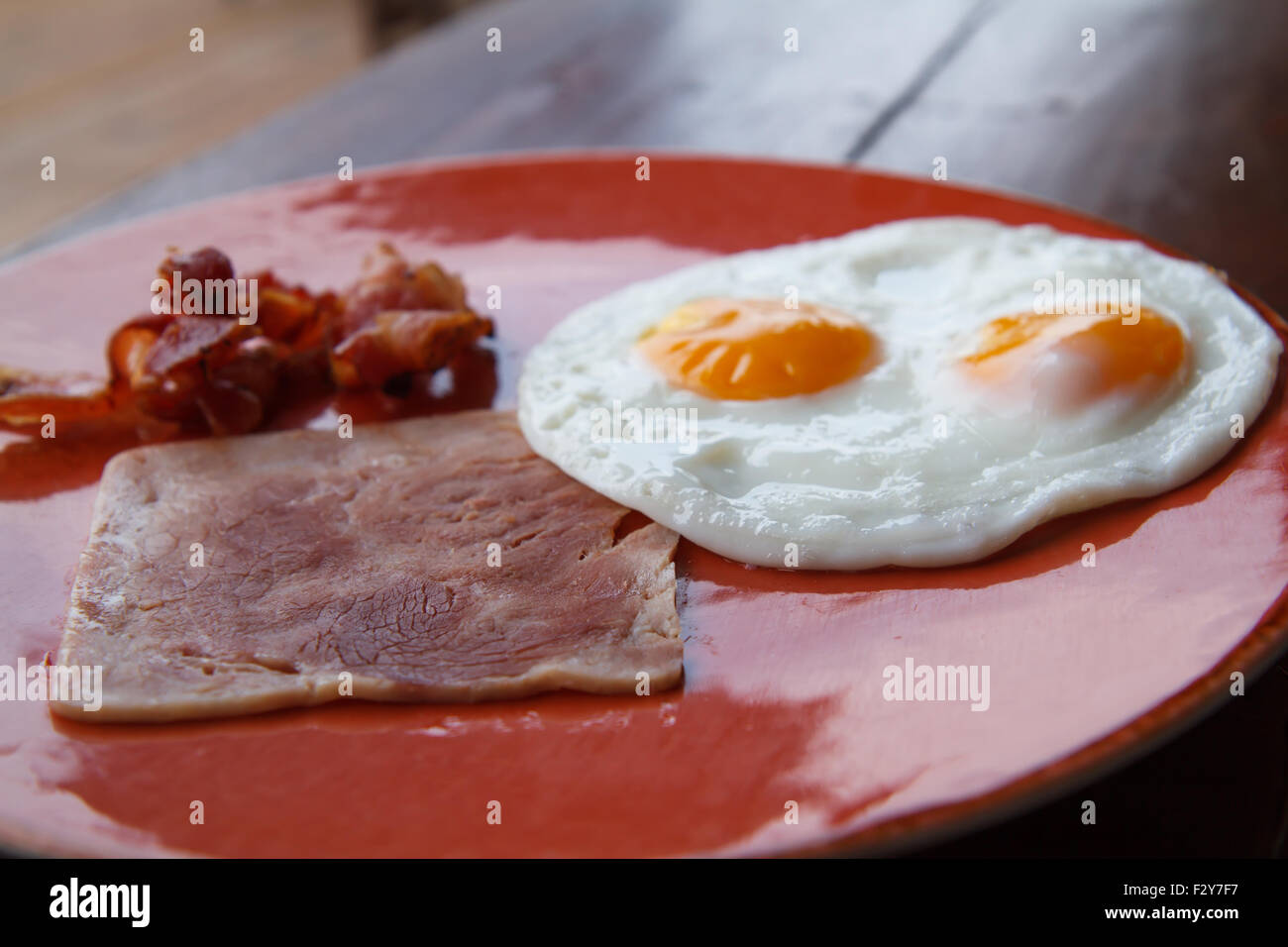 Bacon egg breakfast Stock Photo - Alamy
