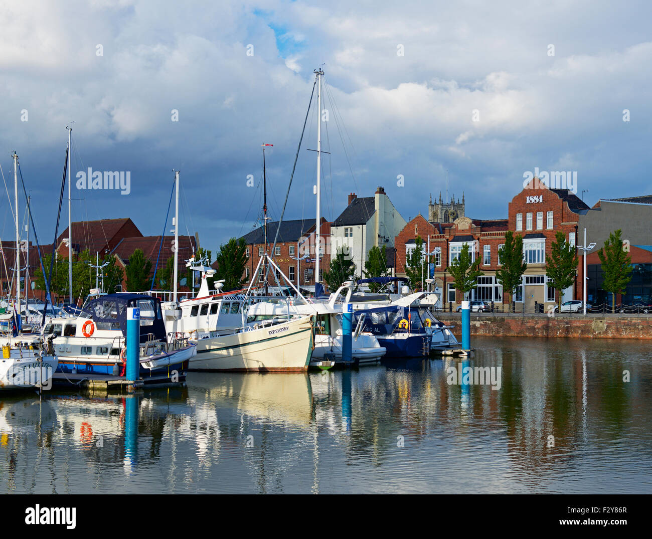 Boats in Hull Marina, East Riding of Yorkshire, England UK Stock Photo ...