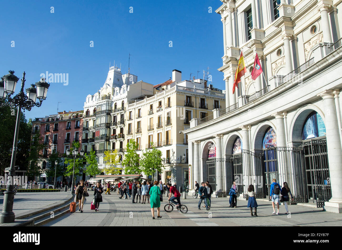 Plaza de Oriente Madrid, Spain Stock Photo