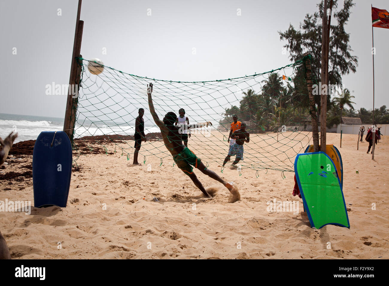 Grand Bassam beach, Ivory Coast Stock Photo