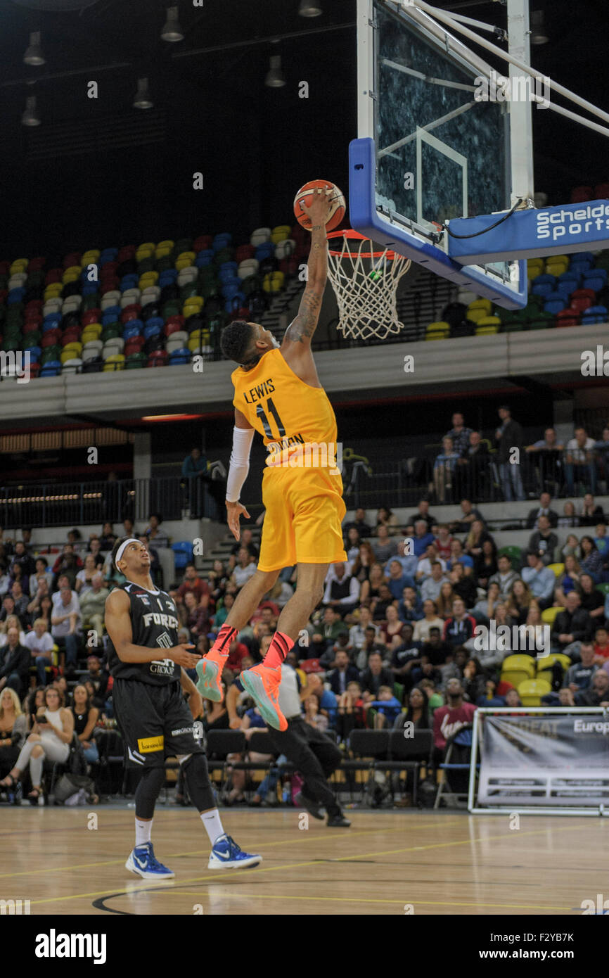 London, UK. 25th Sep, 2015. British Basketball League London Lions v