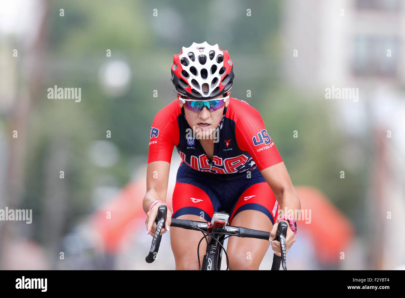 RICHMOND, VIRGINIA, 25 Sept., 2015. American cyclist Chloe Dygert