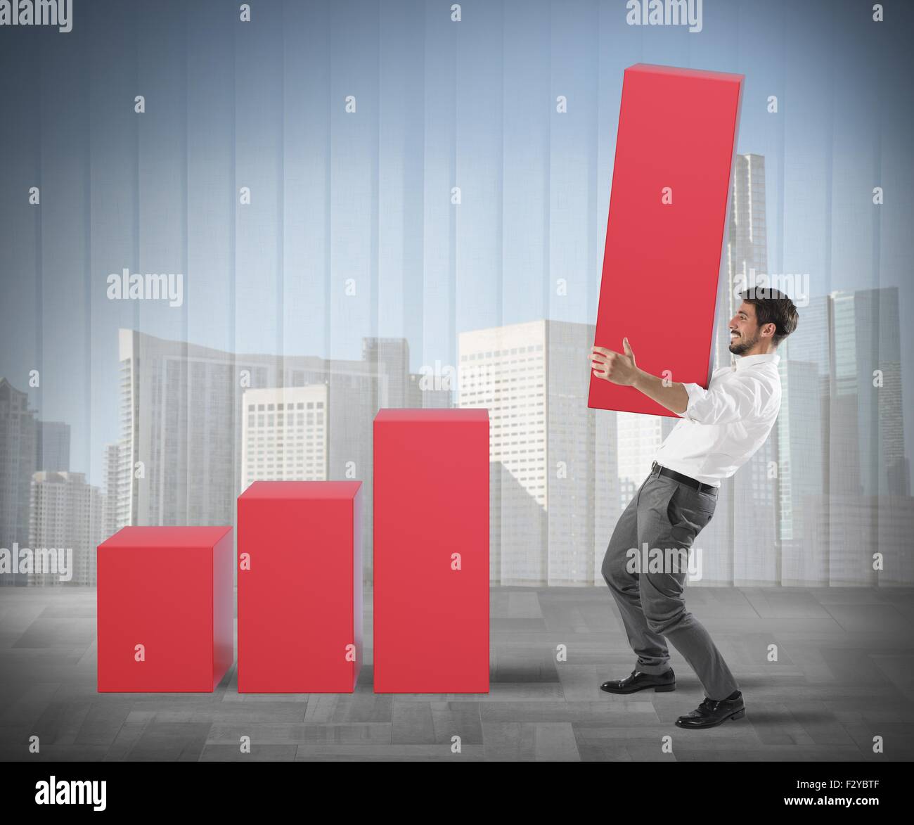 Profits up graph hi-res stock photography and images - Alamy