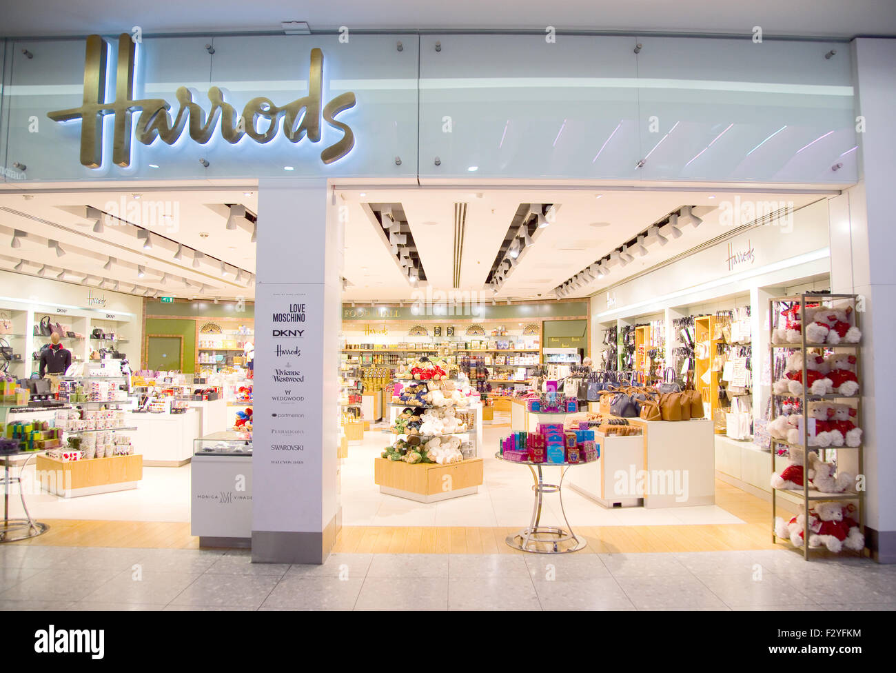 LONDON SEPTEMBER 5TH Harrods shop at heathrow airport on September
