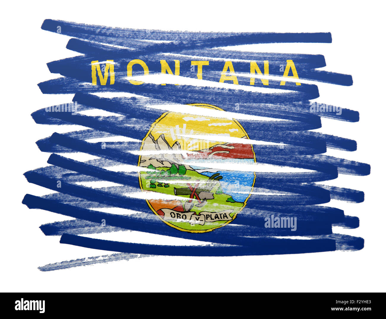 Montana state outline hires stock photography and images Alamy