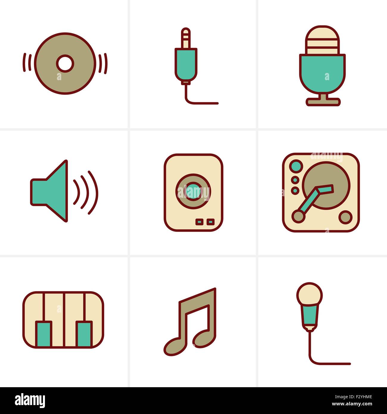 Musical setting Stock Vector Images - Alamy
