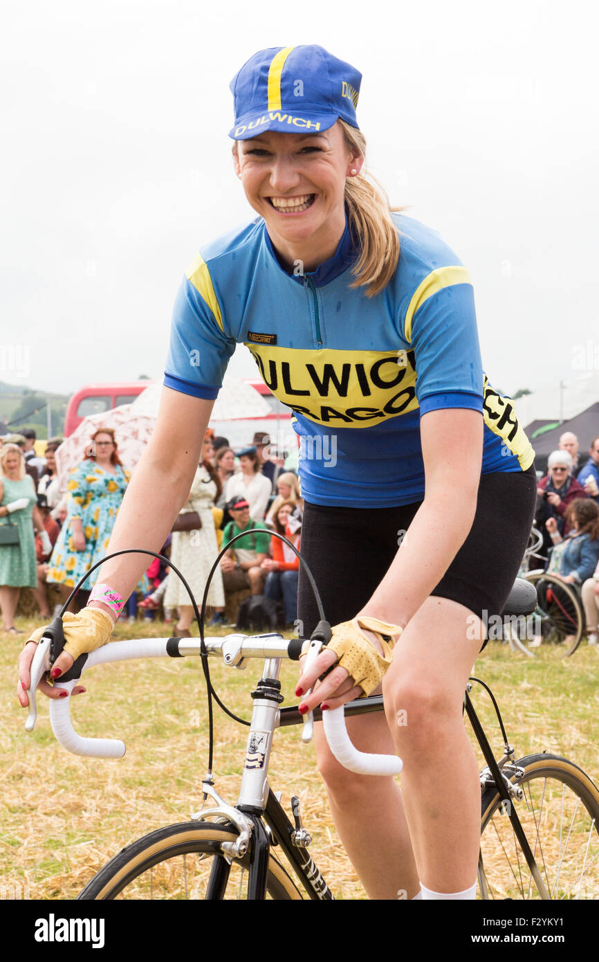 Eroica is a vintage cycling event held at Bakewell in Derbyshire.  In addition to the cycling there are various competitions. Stock Photo