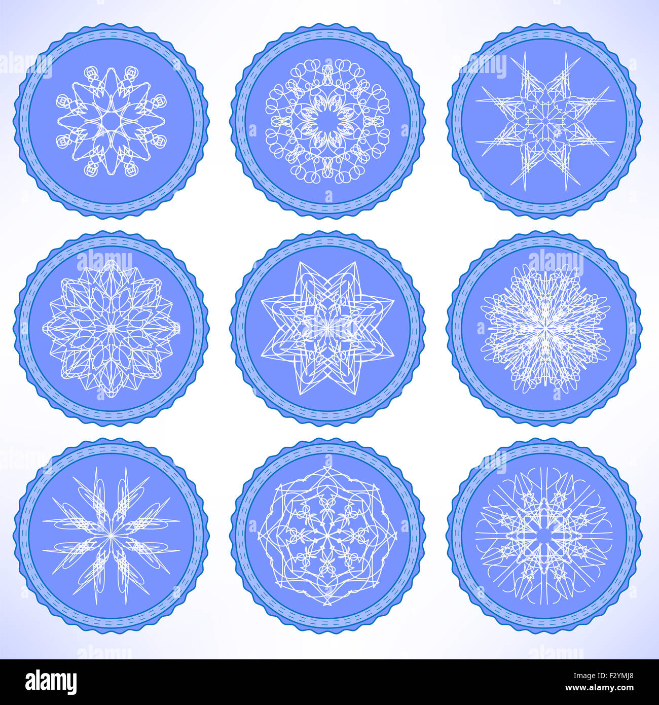 Winter Snow Labels Stock Photo - Alamy