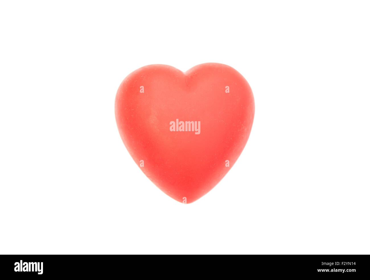 Red heart isolated on white background Stock Photo - Alamy