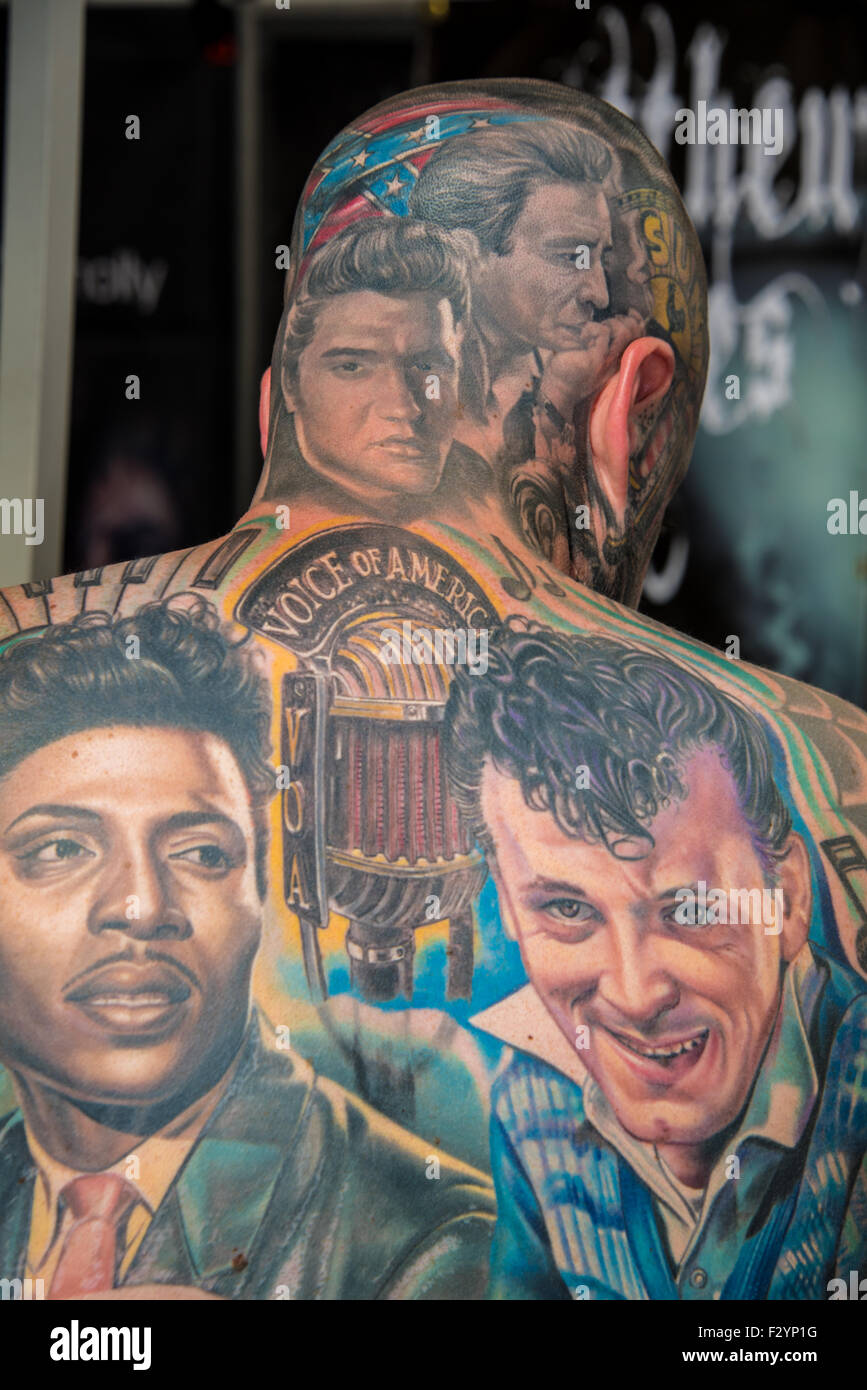 London, UK. 26th Sep, 2015. The 11th International London Tattoo