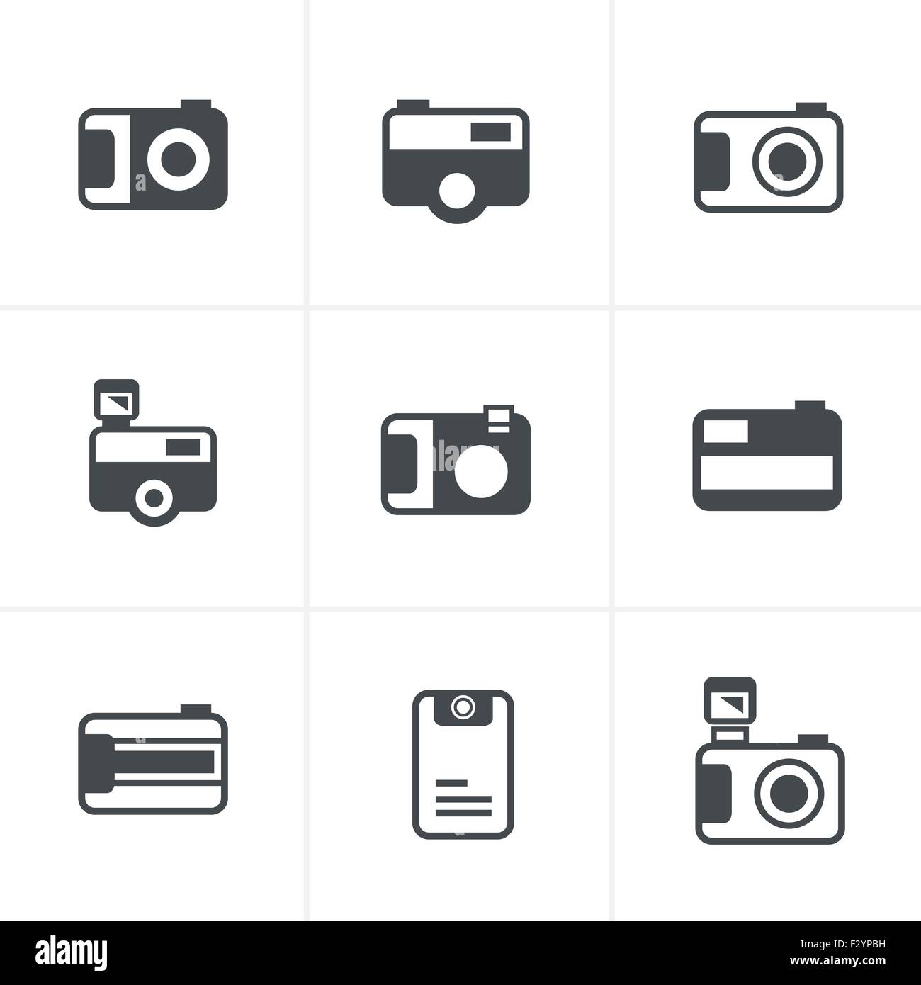 Camera vector icons set Stock Vector Image & Art Alamy