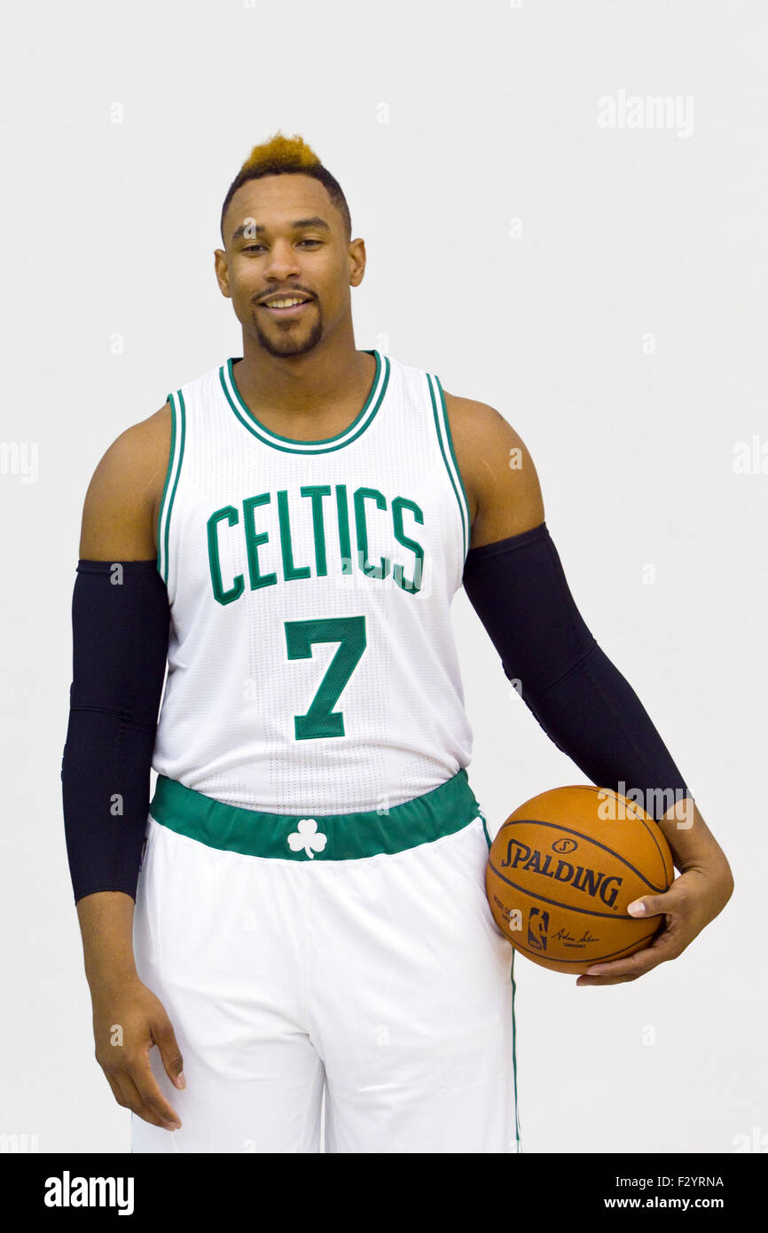 September 25, 2015; Waltham, MA, USA; Boston Celtics forward Jared