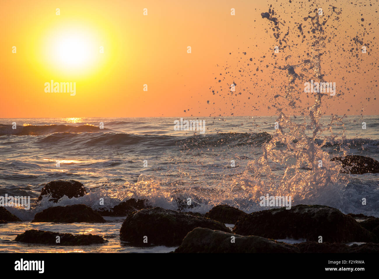 Sunrise and water effect Stock Photo
