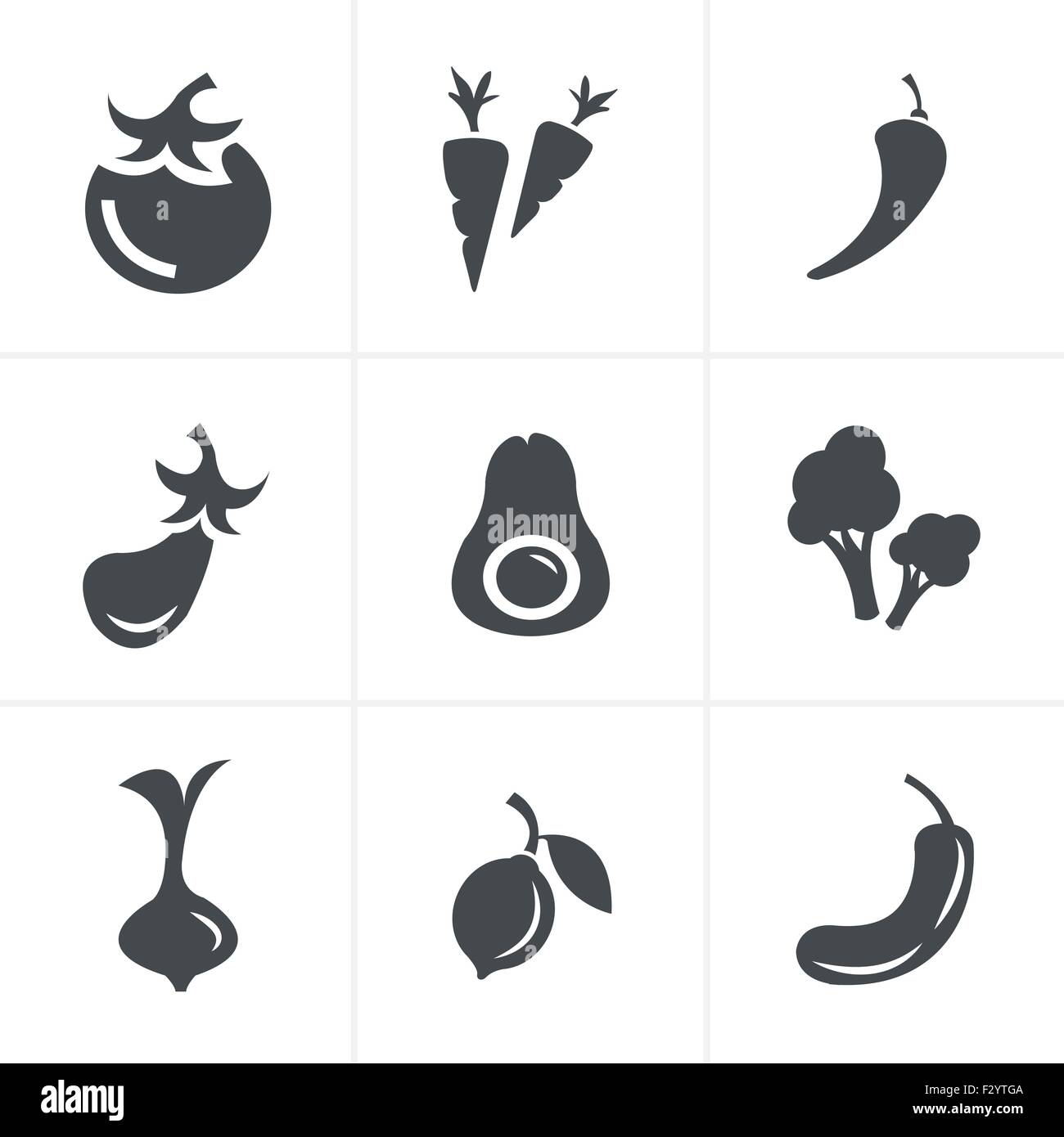 Icons set Vegetable Stock Vector Image & Art - Alamy