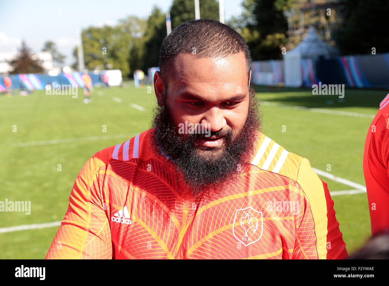 Croydon, Surrey, UK. 26th Sep, 2015. French World Cup Rugby team in training at Trinity School Croydon Surrey England 26.09.2015 Credit:  theodore liasi/Alamy Live News Stock Photo