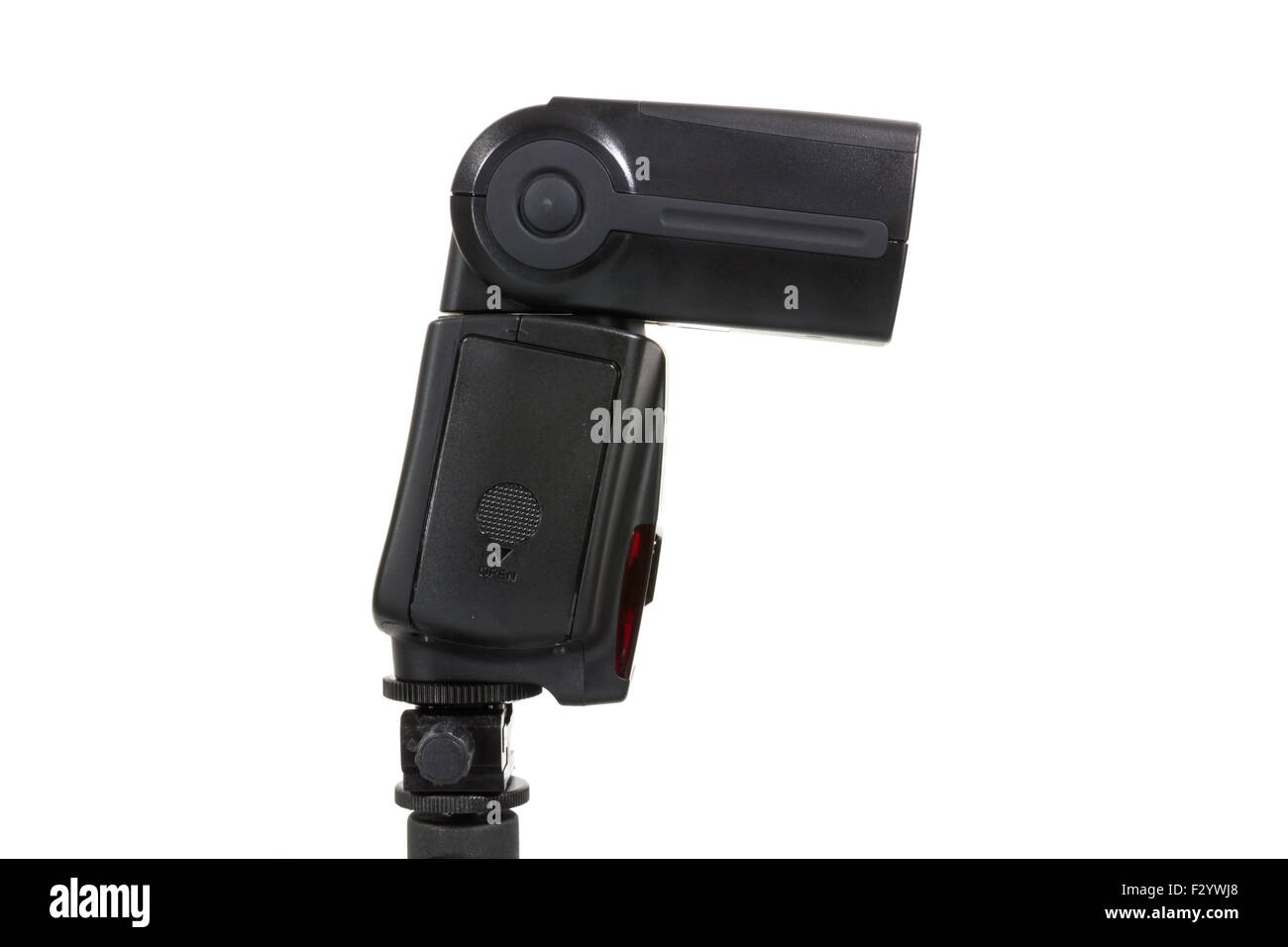 Camera Flash On White Background Stock Photo Alamy