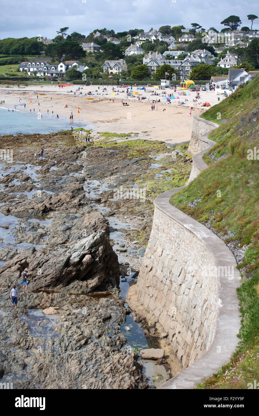 Gyllyngvase beach in Falmouth Stock Photo Alamy