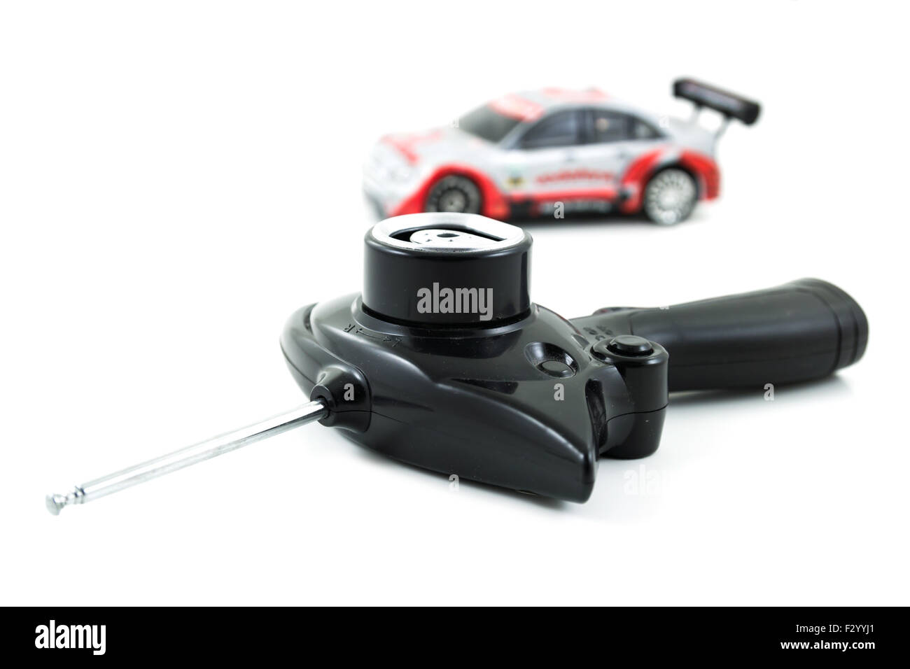 Toy RC Car Controller and Toy Car on White Background Stock Photo Alamy