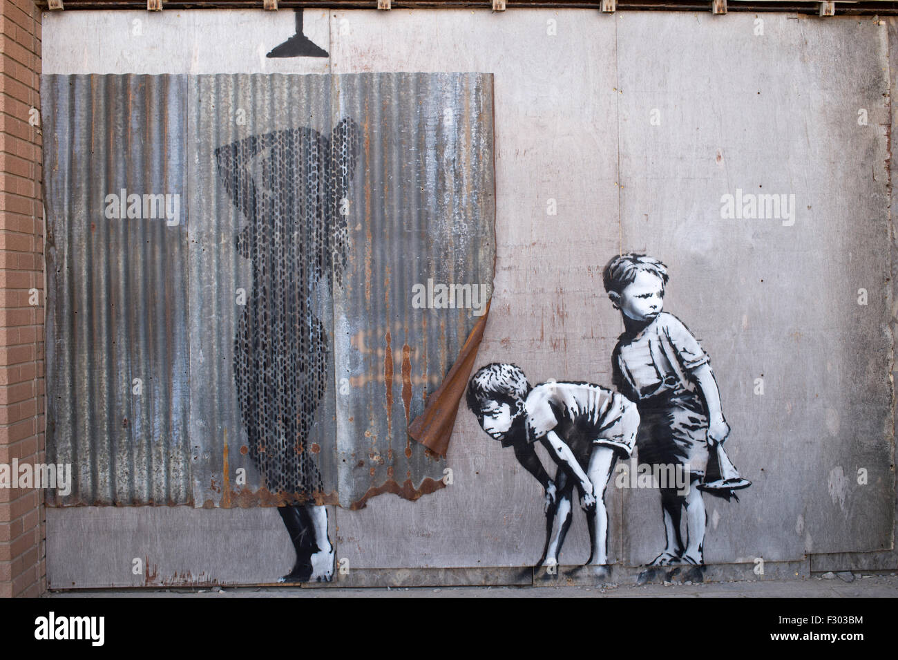 Dismaland, Bemusement Park, Art piece by Banksy . Stock Photo