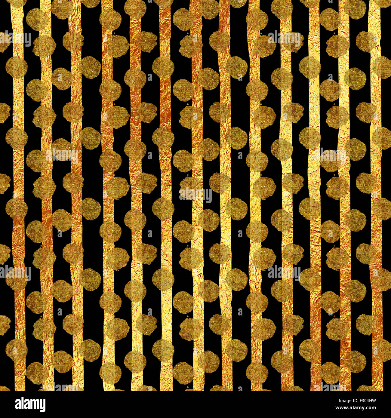 Faux Gold Foil Stripes Polka Dots Glitter Texture Pattern Stock Photo ...