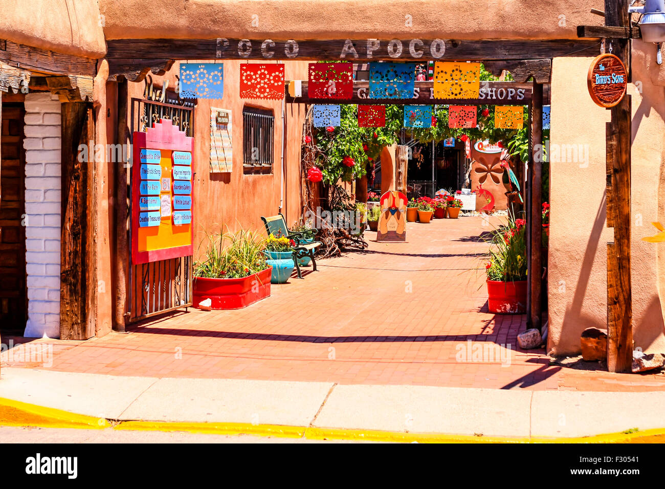 Poco Apoco Artists stores in Old Town Albuquerque New Mexico Stock