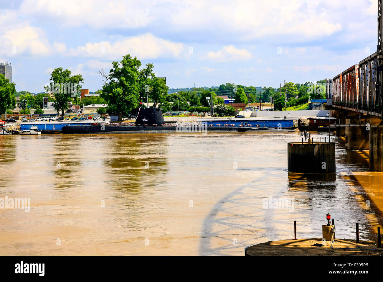 The USS Razorback Submarine at the Arkansas Inland Maritime Museum next