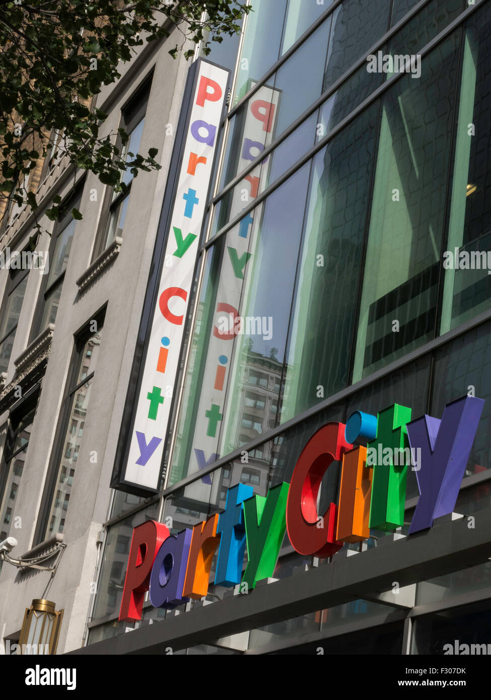 Party City Store Facade, West 34th Street,  NYC Stock Photo