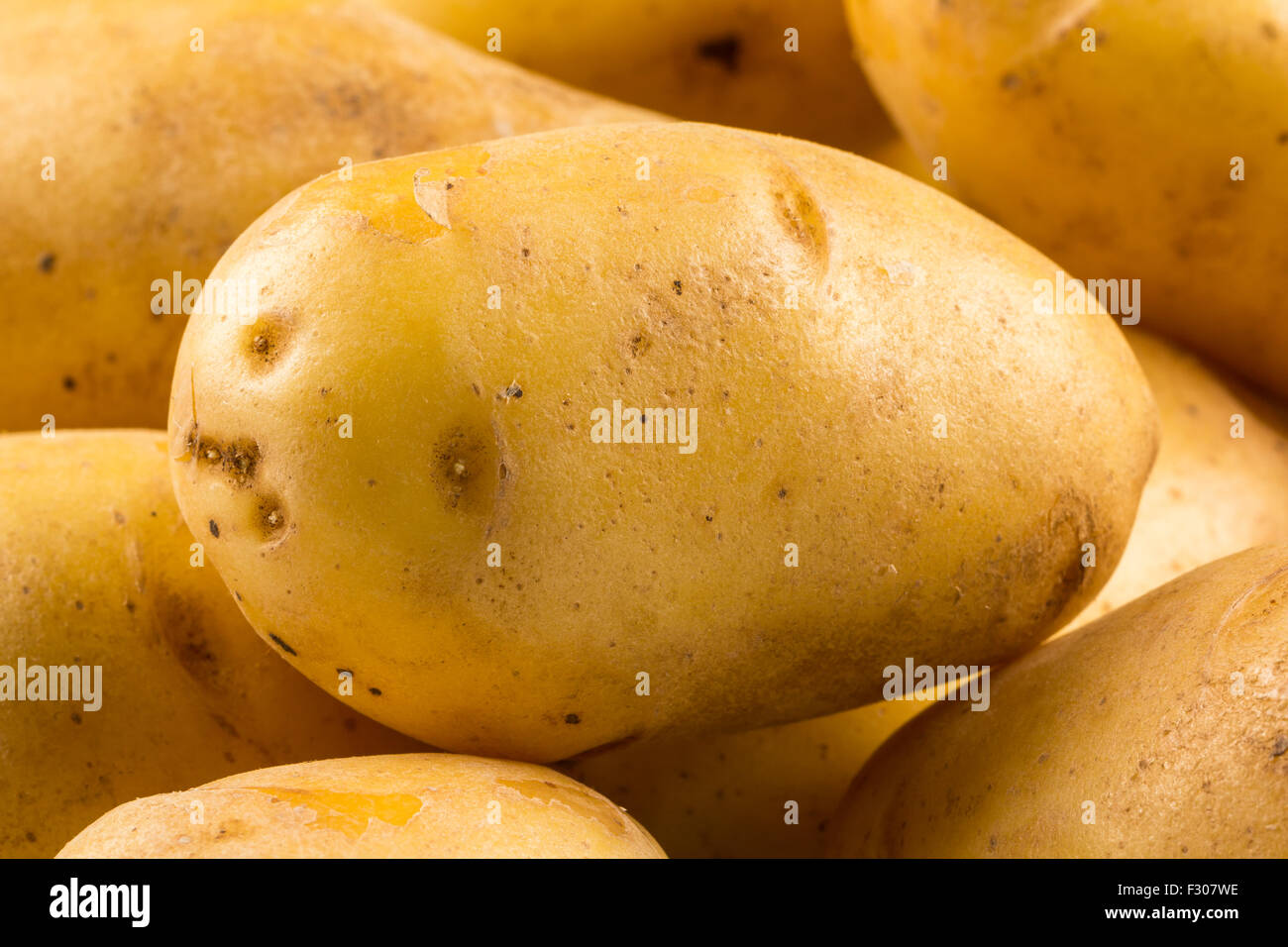 New potato isolated on white background close up Stock Photo