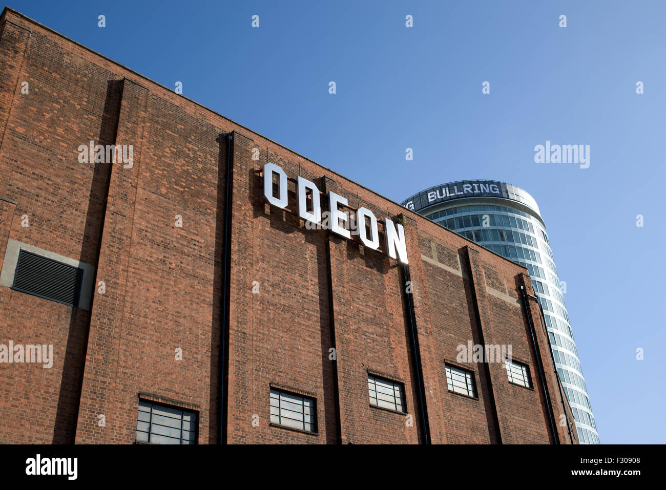 Odeon Cinema And Bullring Tower Birmingham ,UK. Stock Photo