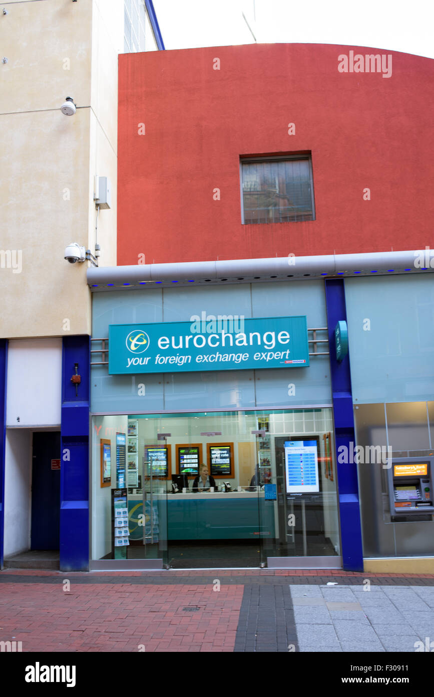 Eurochange Foreign Exchange Birmingham . Stock Photo