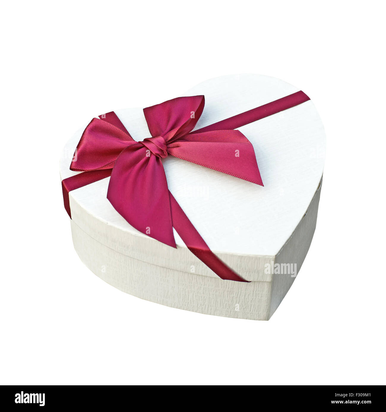 gift box with red ribbon and bow isolated on white background Stock ...