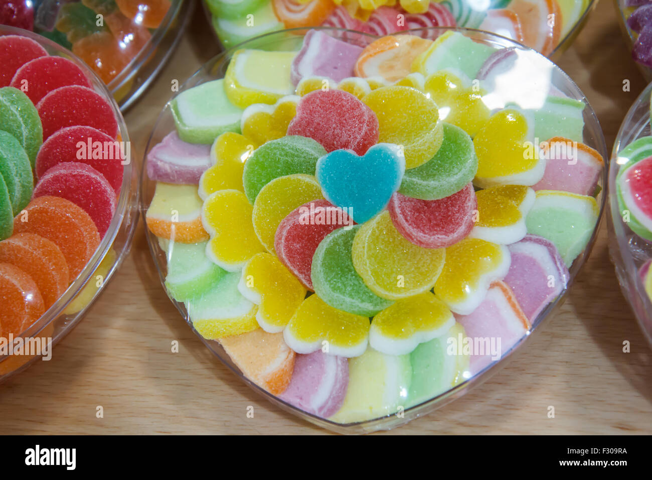 Candy colored heart Stock Photo Alamy