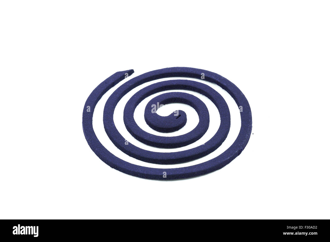 Mosquito coil on white background Stock Photo