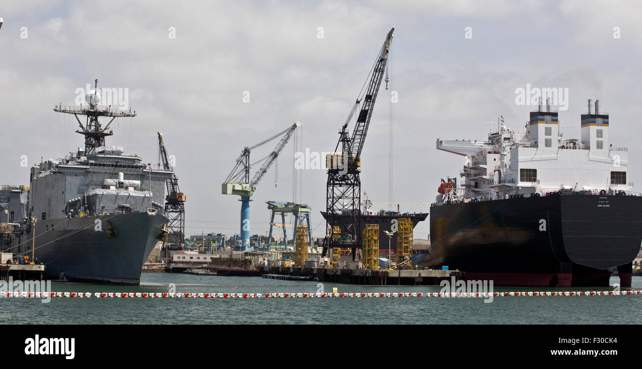 San Diego Naval Base Stock Photo - Alamy