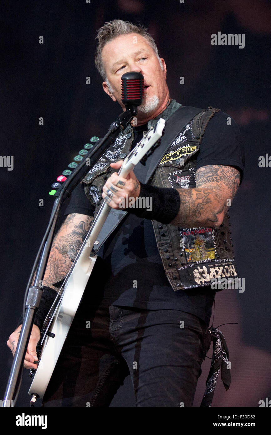 Chicago, Illinois, USA. 1st Aug, 2015. Musician JAMES HETFIELD of