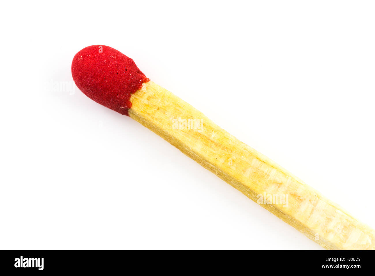 Red match isolated on a white background Stock Photo Alamy