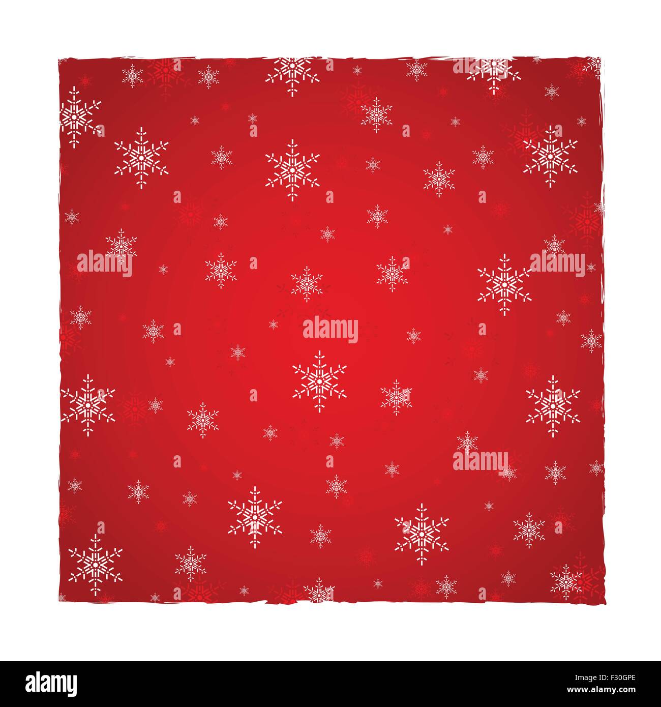 Red Christmas background with abstract frame. Vector illustration Stock ...