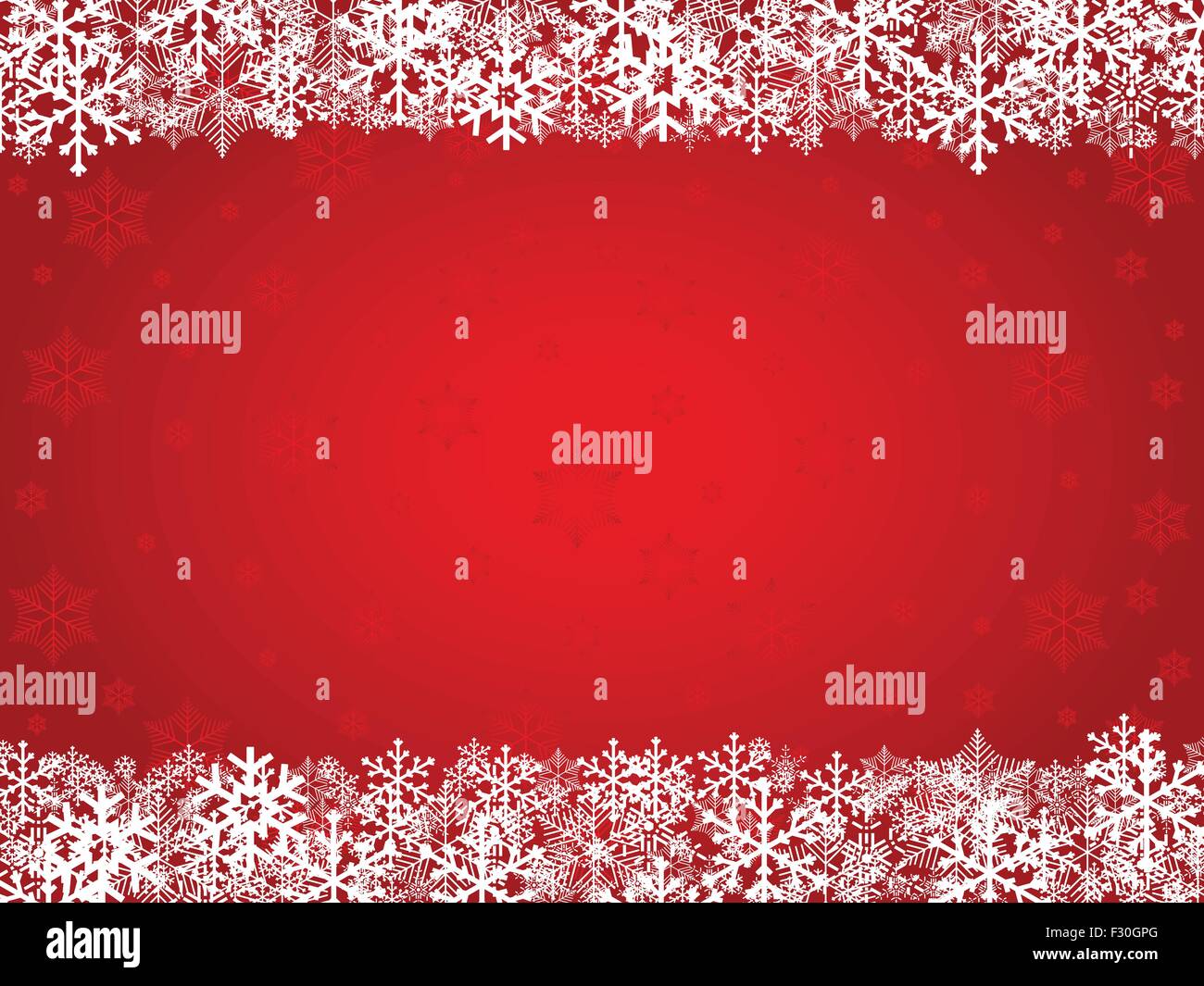 Red Christmas background with snowflakes. Vector illustration Stock ...