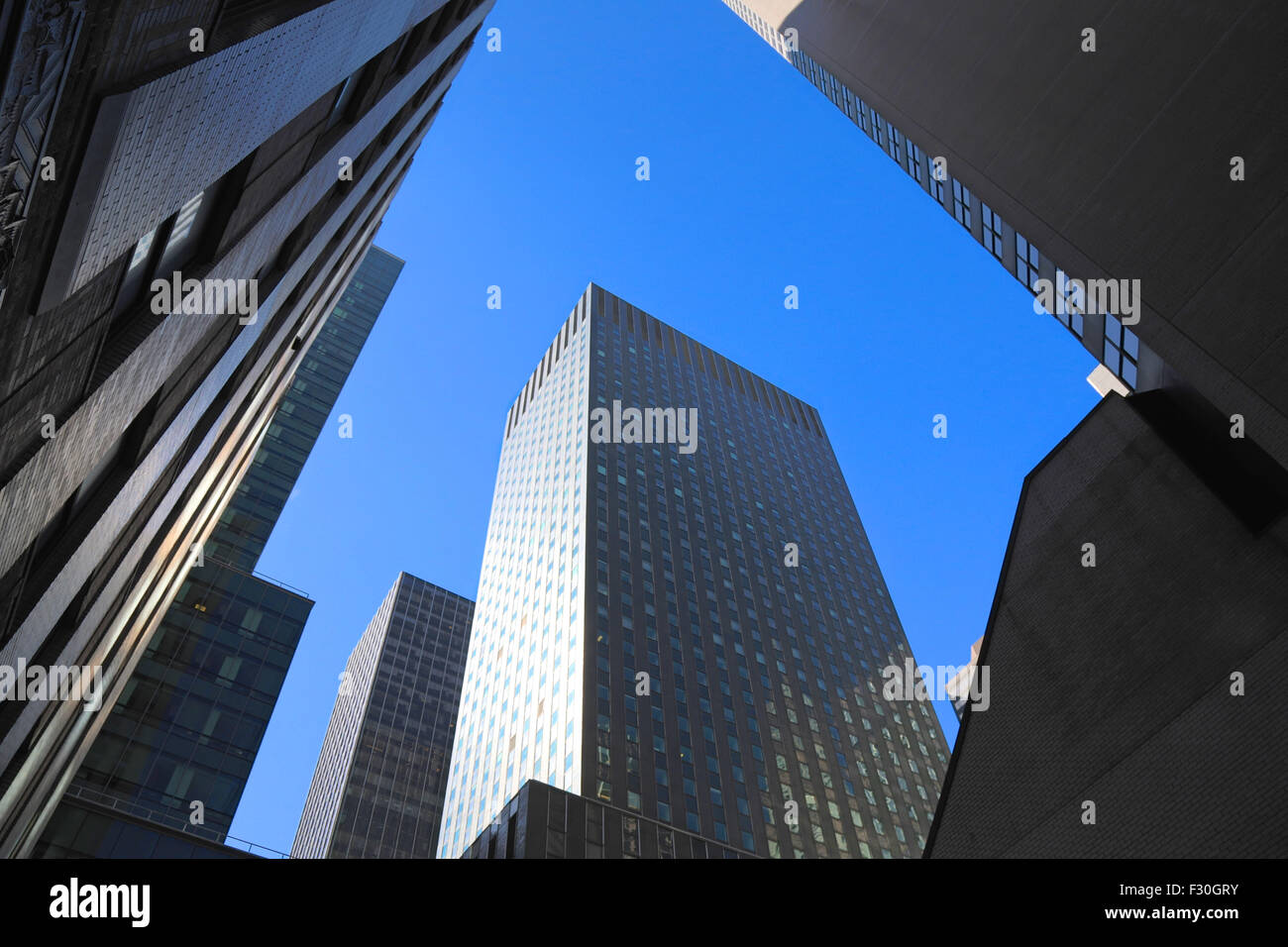 Skyscraper architecture in New York, NY, USA. Stock Photo