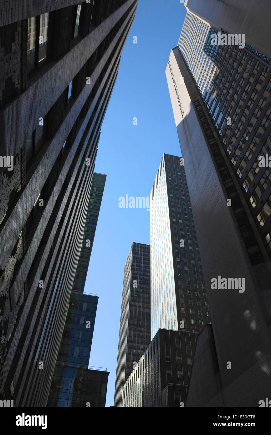 Skyscraper architecture in New York, NY, USA. Stock Photo