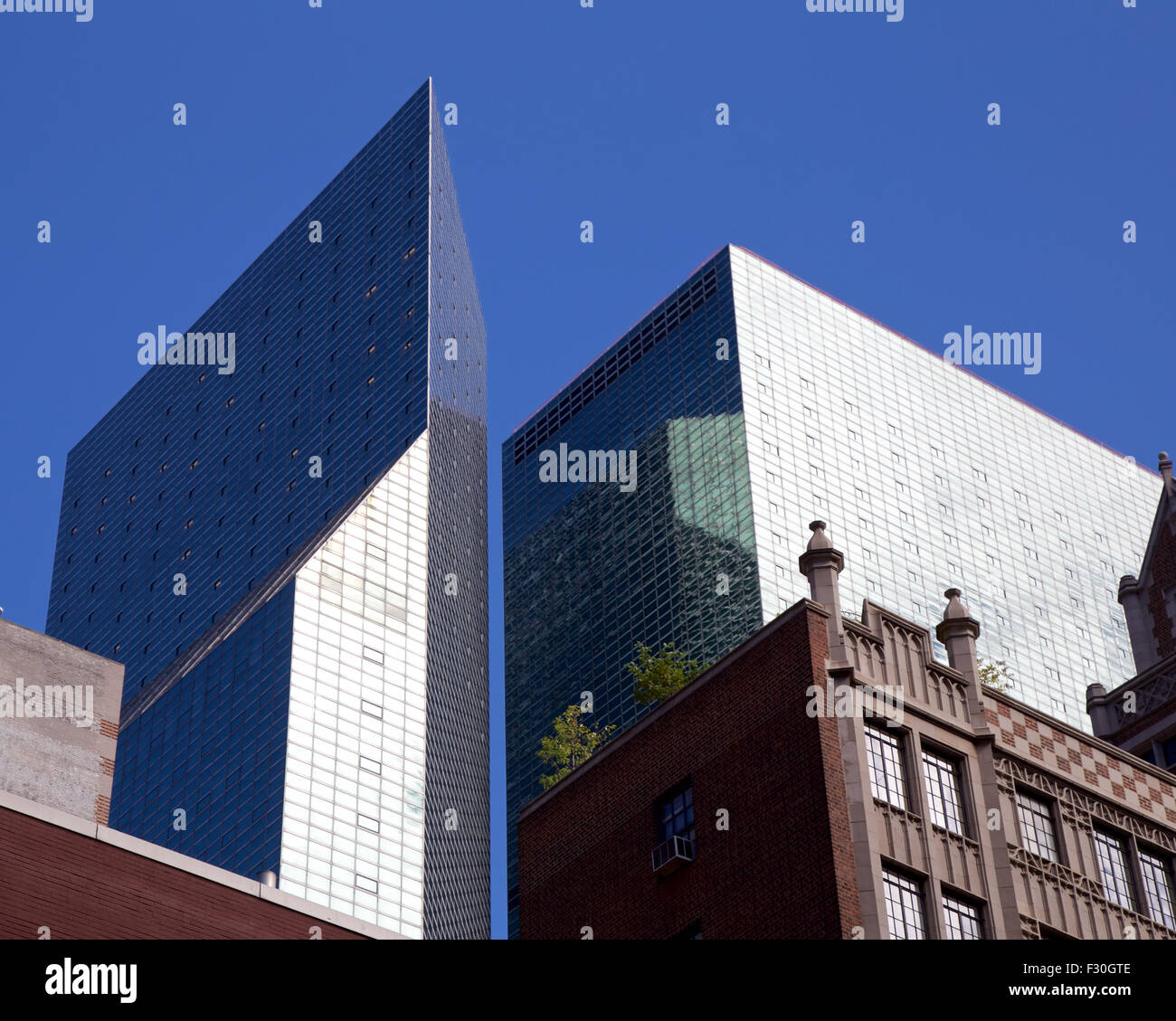 Skyscraper architecture in New York, NY, USA. Stock Photo