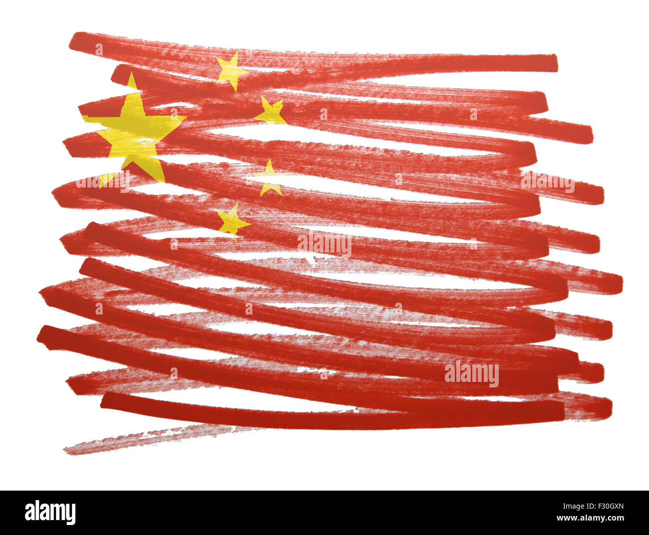 Flag illustration made with pen - China Stock Photo